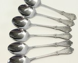 Northland Evening Star Oneida Oval Soup Spoons 7" Stainless Lot of 6 - $22.53