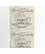 Ceylon And India Tea 1897 Advertisement Victorian Hot Beverage Teas DWKK9 - €17,21 EUR Ceylon And India Tea 1897 Advertisement Victorian Hot Beverage Teas DWKK9 - €17,21 EUR