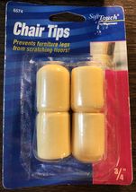 SoftTouch Waxman Table/Chair Leg Tips Vinyl Tan Round 3/4'' - $8.26