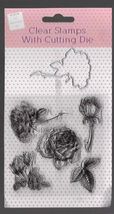 Make &amp; Create. Rose Stamp &amp; Die Set. - $6.00