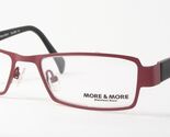 MORE &amp; MORE 50301 360 Merlot Red UNIQUE EYEGLASSES GLASSES 51-17-135mm G... - $59.40