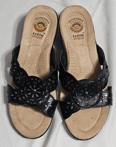 Earth Spirit Maddy Sandals Wedge Slip On Slide Floral Cut Outs Womens Si... - $19.00