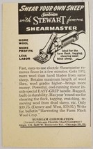 1949 Print Ad Sunbeam Shearmaster for Shearing Sheep on Farm Chicago,Ill... - $8.98