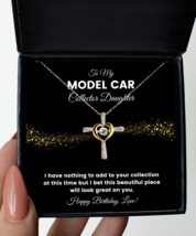 Model Car Collector Daughter Necklace Birthday Gifts - Cross Pendant Jewelry  - £40.57 GBP