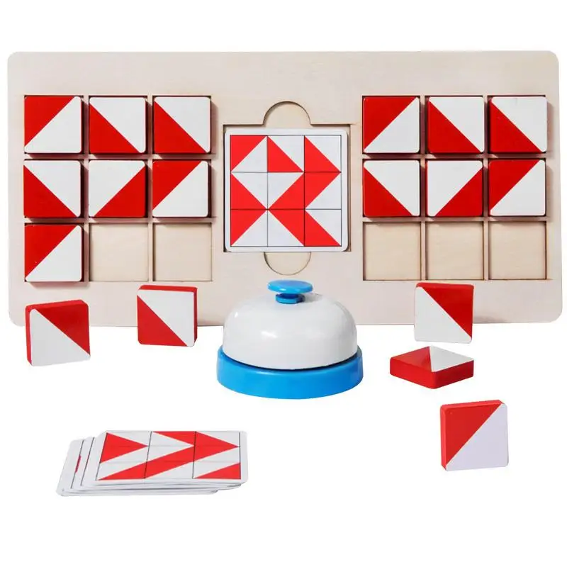3D Montessori Building Block Puzzle Brain Teasers Toy Kids Color Battle Race - £20.64 GBP+