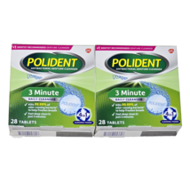 2 Pack Polident Denture Cleanser 3 Min. 28 Tablets - $410.64 MXN