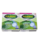 2 Pack Polident Denture Cleanser 3 Min. 28 Tablets - $21.99