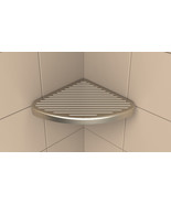 TileWare Victoria Series Corner Foot Prop/Shelf - Brushed Nickel - £142.56 GBP