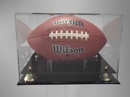 New England Patriot Football display case full size NFL collectible UV - £28.93 GBP