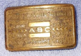 American Bowling Congress 1967 Award Belt Buckle - £6.22 GBP