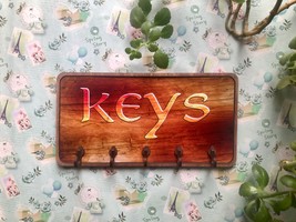 Wall key holder / Key holder for wall / rustic key holder / Entryway organizer / - £41.41 GBP