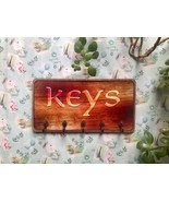 Wall key holder / Key holder for wall / rustic key holder / Entryway org... - £39.87 GBP