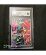 CGC 10 GEM MINT Japanese Sawsbuck 074/071 Cyber Judge Art Rare Holo Poké... - $94.05