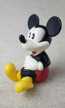 Vintage 3D Disney&#39;s Mickey Mouse Figure Plastic 22mm Medic Bottle Screw Top - $17.26
