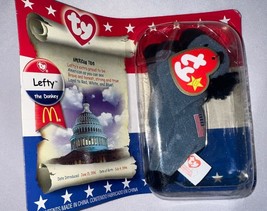 Lefty the Donkey  (2000) USA TY McDonald&#39;s Teenie BEANIE BABY In Packaging - $19.80
