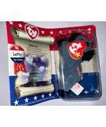 Lefty the Donkey  (2000) USA TY McDonald&#39;s Teenie BEANIE BABY In Packaging - $19.80