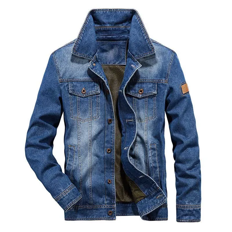 New Fashion OUTWEAR boy Jacket Men Casual Jeans Jacket Cotton Coat Spring  Blue  - £221.40 GBP