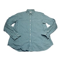 Old Navy Shirt Men&#39;s XL Blue White Check 100% Cotton Coupe Standard Button-Down - £18.54 GBP