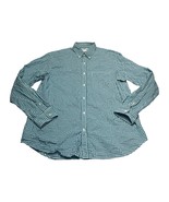 Old Navy Shirt Men&#39;s XL Blue White Check 100% Cotton Coupe Standard Butt... - £18.25 GBP