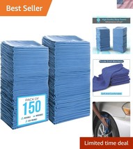 150 Ultra-Durable 14&quot;x12&quot; Blue Shop Towels - Eco-Friendly Cotton Cleanin... - $915.41 MXN