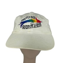 Vtg Tied Fly Bar Rainbow Lodge Restaurant Adjustable fishing hat - £18.03 GBP