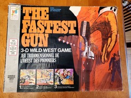 Vintage The Fastest Gun Board Game 3D Wild West  Denys Fisher MB 1974 - $49.99