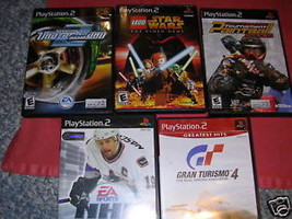 Play Station 2 5 Games PS2: Paintball Star Wars Turismo - £76.55 GBP