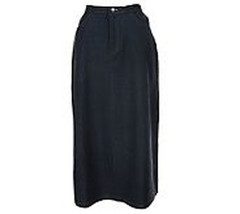 Nina Leonard Womens A-Line Black Skirt Size 8 NWOT - £22.59 GBP