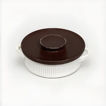 Vintage Thomas Flammfest Oven Casserole Dish with Brown Lid - Made In Ge... - $19.79