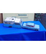 c1959 DINKY TOYS 177 OPEL KAPITAN Car + FOUR BERTH CARAVAN 188 MECCANO E... - $2,466.90 MXN