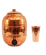 Pure Copper 6.5 ltr. Water Pot Storage Tank With Tap Kitchen Home Garden... - $1,581.22 MXN