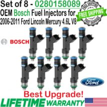 OEM Bosch 8Pcs Best Upgrade Fuel Injectors for Ford &amp; Lincoln &amp; Mercury 4.6L V8 - £124.81 GBP