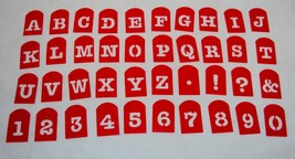 Reusable Stencil Set ~ Letters, Numbers &amp; Signs ~ Perfect Brownie Pan 40 Pcs Set - £11.71 GBP