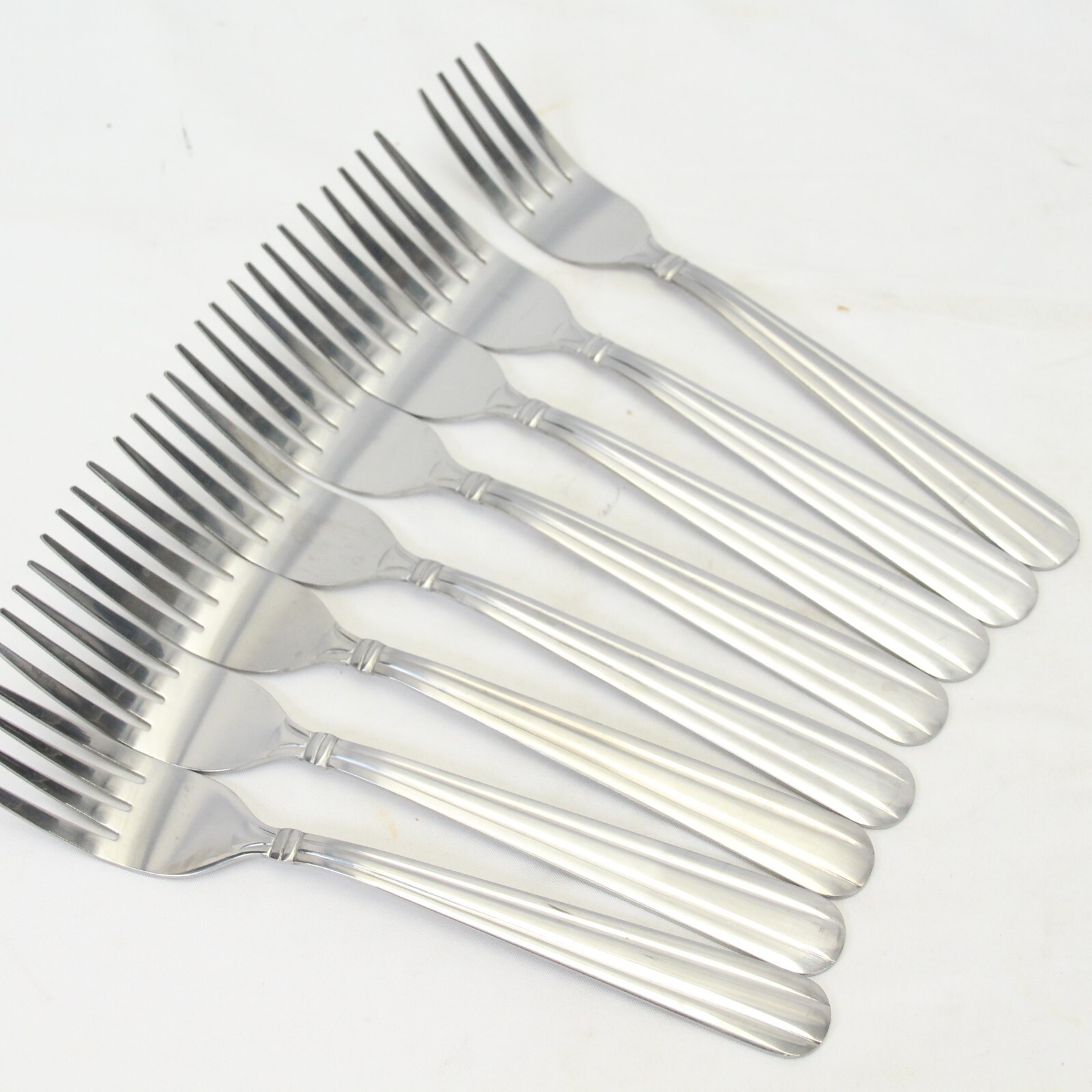 Gibson Scope Duchess Dinner Forks 7-3/8&quot;  Stainless Lot of 8  NEW - $39.19