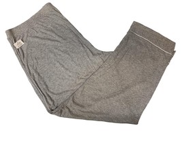 Alfani Women&#39;s Piping Trim Ribbed Pajama Pant, Grey Heather, XXL - $9.50