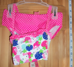 Hello Kitty Baby Clothes 4T Sanrio Pink Strawberry Toddler Bikini Bathin... - £11.19 GBP
