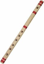 Handmade Wooden Flute Indian Musical Instrument Bansuri Scale C Beginner Level - £6.77 GBP