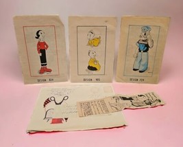  Popeye Family Dolls Mail Order Vtg 1960s Sewing Pattern Parade Patterns... - $49.49