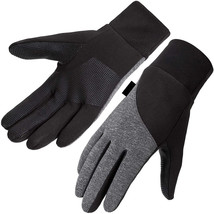 Winter Gloves Men,Thermal Warm Gloves,Cold Weather Gloves,Touch (Black,Size:M) - £11.41 GBP