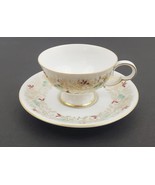 Hand Painted Tea Cup and Saucer Gold Tone Trim Wako China Made In Japan - €7,42 EUR