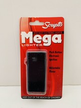 Scripto Wide Body Electronic Mega Lighter w/ Adjustable Flame *Black Color* - £7.79 GBP