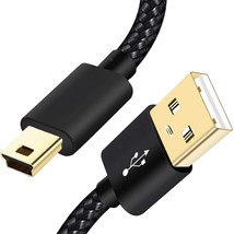 Mini USB Cable Braided 6Ft Type a Male to Mini B Cable Data Charging Cor... - €7,99 EUR