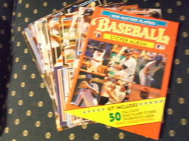 MLB 1990 Hottest Players Sticker Albm and Stickers Unused - £21.24 GBP