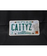Vintage NEW HAMPSHIRE NH VANITY LICENSE PLATE &quot;Caityz&quot; Katy Caity Katey ... - $357.53 MXN