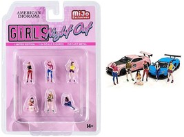 &quot;Girls Night Out&quot; 6 piece Diecast Figurine Set for 1/64 Scale Models by America - £18.57 GBP