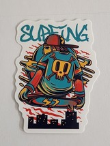 Surfing Graffiti Looking Multicolor Sticker Decal Cool Sports Fun Embell... - $2.59