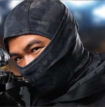 Acid Tactical Urban Black Camouflage Balaclava Full Face Mask Camo Hunting A... - £9.23 GBP