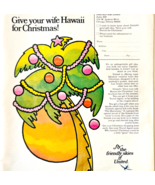 1970 United Airlines Hawaii Advertisement Vintage Christmas Aviation DWW11A - $28.01 CAD