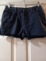 Levi 550 Cutoff Jean Shorts Women Size 30 Faded Black - £14.85 GBP