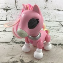 Zoomer Zupps Sugar Pink Pretty Ponies Lights Sounds Interactive to Touch... - $11.88